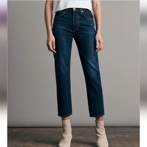 rag&bone Nina High-rise Ankle Cigarette Jeans Size 27 Dark Blue
